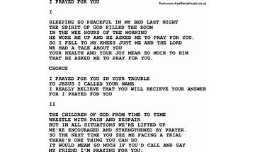 I Prayed en Lyrics [Memento Mori]