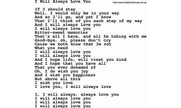 I Will Always Love You en Lyrics [Whitney Houston]