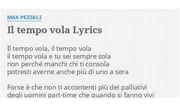 Il Tempo Vola it Lyrics [Fabri Fibra]