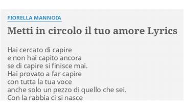 Il tuo amore it Lyrics [Bruno Lauzi]