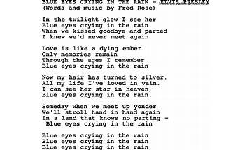 In The Rain en Lyrics [Mount Eerie]