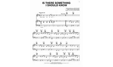 Is There Something I Should Know? en Lyrics [Duran Duran]