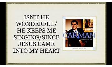 Isn\'t He Wonderful/He Keeps Me Singing/Since Jesus Came Into My Heart en Lyrics [Carman]