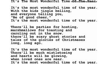 It\'s the Most Wonderful Time of the Year en Lyrics [Kathy Troccoli]