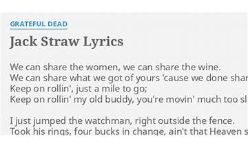 Jack Straw en Lyrics [The Grateful Dead]