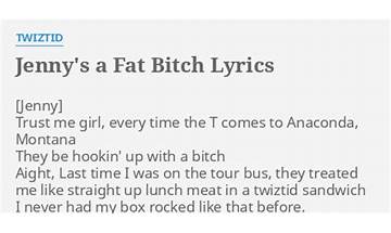 Jenny\'s a Fat Bitch en Lyrics [Twiztid]