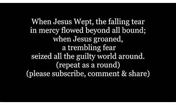 Jesus Wept en Lyrics [Jeff Tweedy]