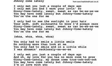 Johnny Come Lately en Lyrics [The Semantics]