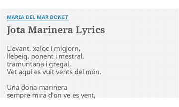 Jota Marinera ca Lyrics [Maria Del Mar Bonet]