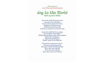 Joy to the World en Lyrics [B.J. Thomas]