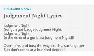 Judgement Nite en Lyrics [Koopsta Knicca]