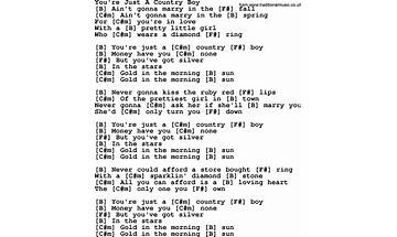 Just a Country Boy en Lyrics [Showaddywaddy]