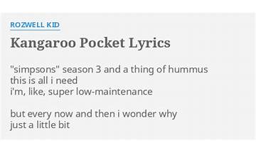 Kangaroo Pocket en Lyrics [Rozwell Kid]