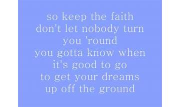 Keep The Faith, Baby en Lyrics [Brook Benton]