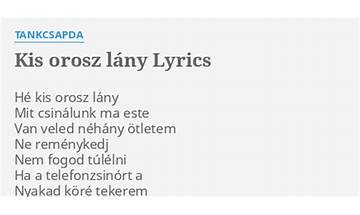 Kis orosz lány hu Lyrics [Tankcsapda]