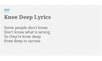 Knee Deep en Lyrics [CKY]