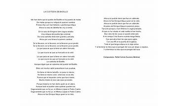La Custodia De Badillo es Lyrics [Carlos Vives]