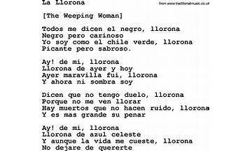 La Llorona en Lyrics [CeroMundo]