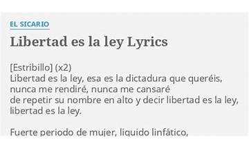 La libertad es Lyrics [La Máquina Camaleón]