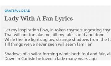Lady With a Fan en Lyrics [Bruce Hornsby]