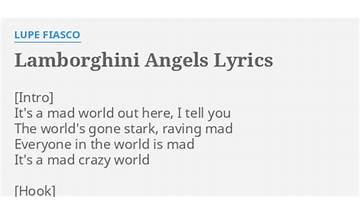 Lamborghini Angels en Lyrics [Lupe Fiasco]