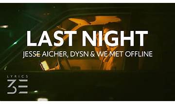 Last Night, 4 Years Ago en Lyrics [Jesse Aicher, DYSN, We Met Offline]