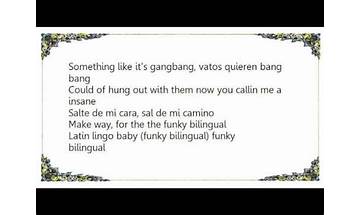 Latino Lingo en Lyrics [Cypress Hill]