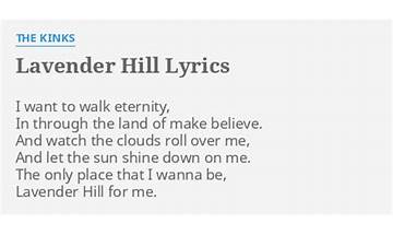 Lavender Hill en Lyrics [The Kinks]