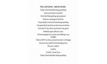 Lazy en Lyrics [Negative XP]