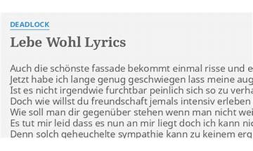 Lebe Wohl de Lyrics [Deadlock]