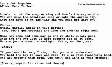 Let\'s Get Together en Lyrics [Paper Trees]