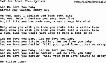 Let Me Love You en Lyrics [Dastic]