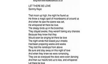 Let There Be Love en Lyrics [June Christy]