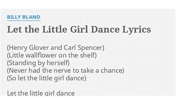Let the Little Girl Dance en Lyrics [Billy Bland]