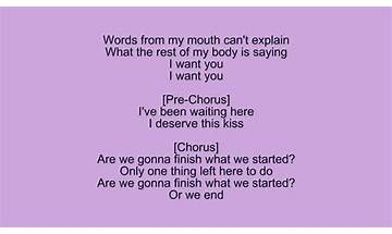 Lets Finish What We Started en Lyrics [Wyatt Coates]
