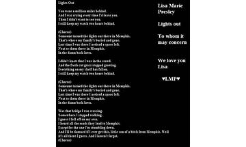Lights Out en Lyrics [SPYDAWEB]