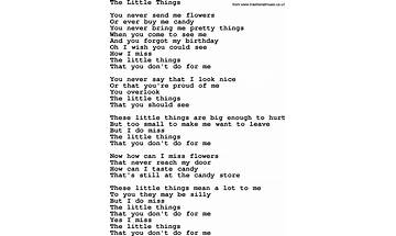 Little Things en Lyrics [Jared Anthony]