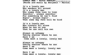 Lonely Man en Lyrics [Dr. Hook]