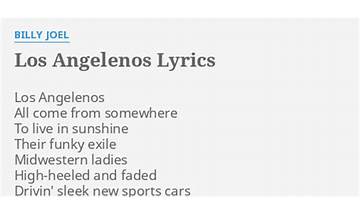 Los Angelenos en Lyrics [Rialto]