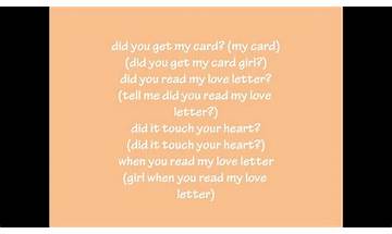 Love Letter en Lyrics [Diliano]