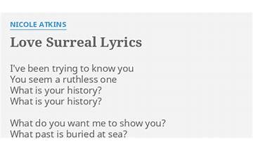Love Surreal en Lyrics [Nicole Atkins]