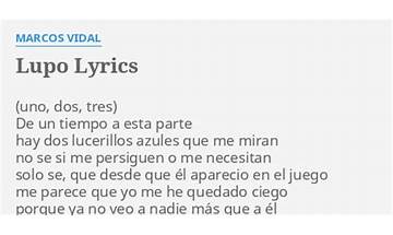 Lupo es Lyrics [Marcos Vidal]