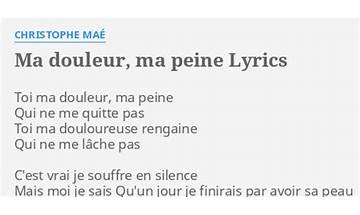 Ma Peine fr Lyrics [SONBEST]