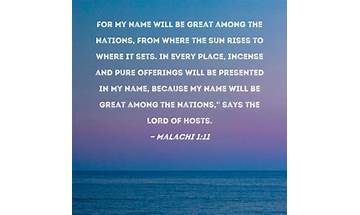 Malachi 1:11 en Lyrics [David Lugo]