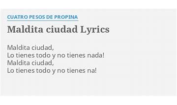 Maldita ciudad es Lyrics [Albert Pla]