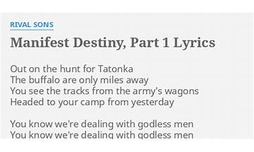 Manifest Destiny, Part 2 en Lyrics [Rival Sons]