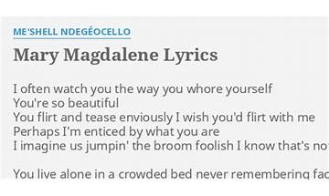 Mary Magdalene en Lyrics [Meshell Ndegéocello]