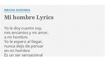 Mi Hombre es Lyrics [Nacha Guevara]