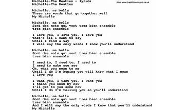 Michelle\'s Song en Lyrics [Evans Blue]