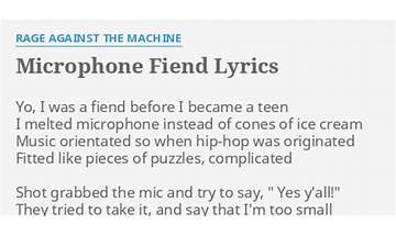 Microphone Fiend en Lyrics [Professorlexicon]